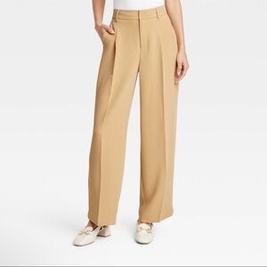 NWT women’s A New Day Tan Women's Wide-Leg Pants